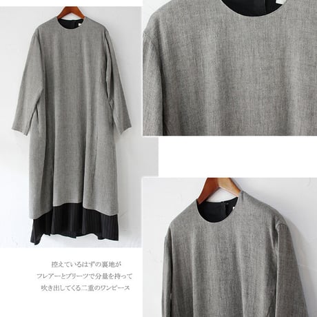 SUSURI ススリ　クーシュドレス　#grey 【送料無料】