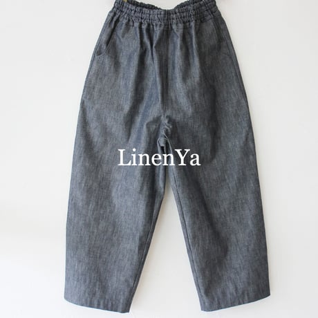 LinenYa リネンヤ　デニムイージーパンツ　#デニム　【送料無料】