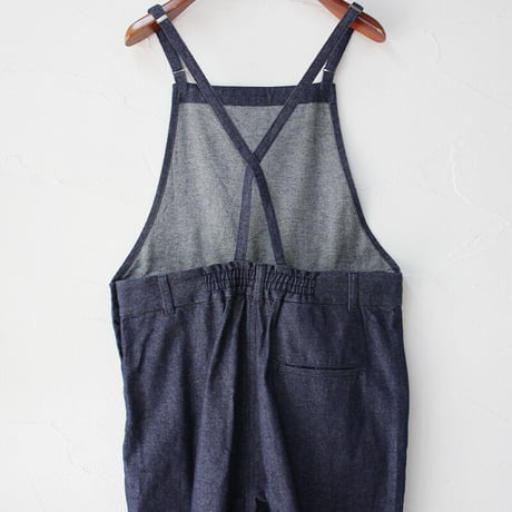 atelier naruse アトリエナルセ cotton denim salopette pants デニムサロペット #indigo 【送料無料】