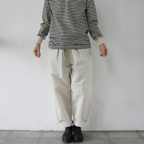 amne アンヌ　LINEN KERSEY belted bonito #Sand , Terracotta 【送料無料】