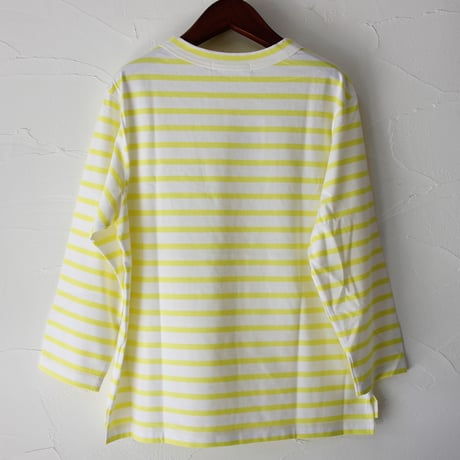 atelier naruse アトリエナルセ　コットンボーダーカットソー（長袖）　cotton border cut&sewn ～+homme～