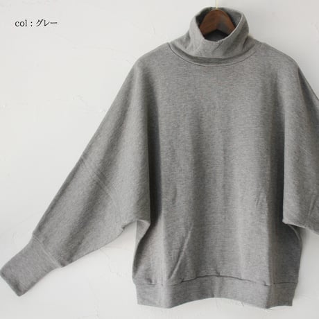 **再入荷** LinenYa リネンヤ　ヤク混ハイネックプルオーバー　#チャコール、グレー、オートミール