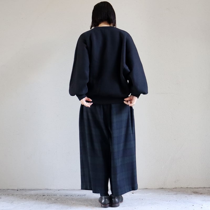 アトリエナルセ　今期ガウチョパンツ　ネイビー ECOARCH®️ gaucho pants - atelier naruse｜Online store｜the an