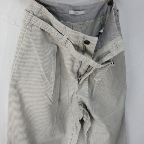 amne アンヌ　CORDUROY belterd bonito #Ivory 【送料無料】