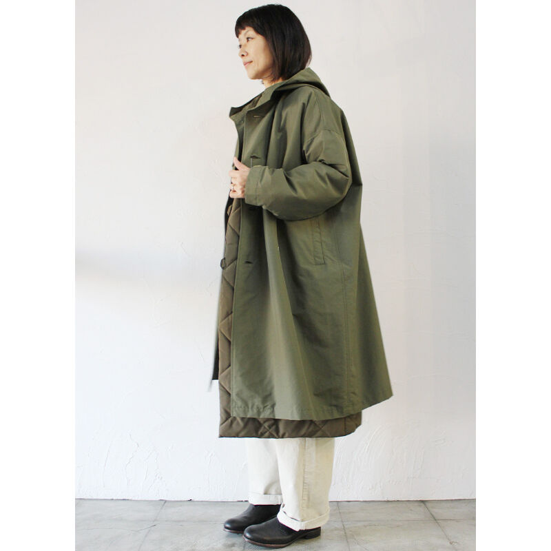 TRAVAIL MANUEL トラヴァイユマニュエル ライトグログランBIGパーカ