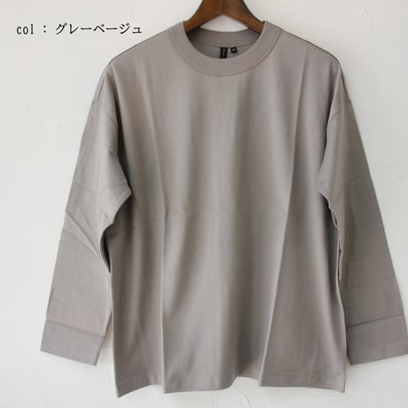 TRAVAIL MANUEL トラバイユマニュアル　クラシック天竺長袖バインダーTシャツ
