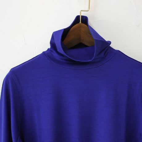 **再入荷**LinenYa リネンヤ　ウールタートルニット　#ネイビーブルー、ブルー