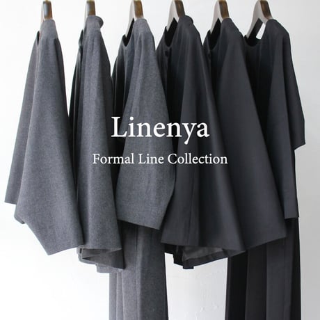 **再入荷** Linenya リネンヤ　ウール起毛ジャケット　#グレー　【送料無料】