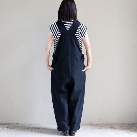 **杢グレイのみ再入荷** atelier naruse アトリエナルセ　コットンリネンスラブオーバーオール　cotton linen slab overalls-pants