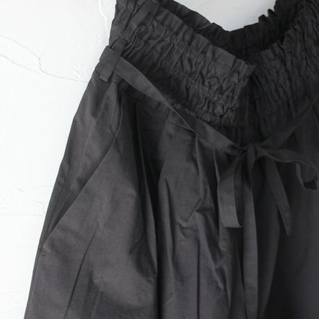 **またまた再入荷** LinenaYa リネンヤ　ハイウエストワイドパンツ　#ブラック　【送料無料】