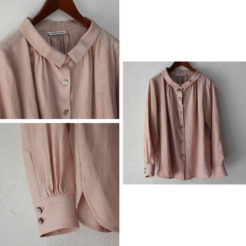 atelier naruse アトリエナルセ linen stand-off collar b
