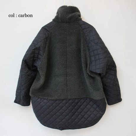 amne アンヌ　BOA / QUILT useful coat #carbon , coyote