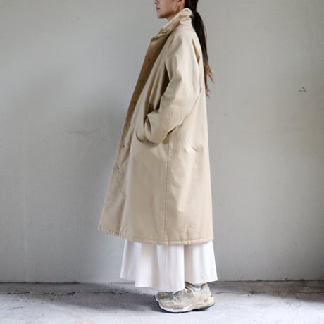 **2025a/w分到着**atelier naruse アトリエナルセ　cotton batting coat　コットン中綿コート　【送料無料】