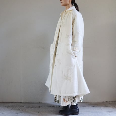 ASEEDONCLOUD アシードンクラウド　Sankayo embroidery quilt Laboratory coat #Ivory  【送料無料】