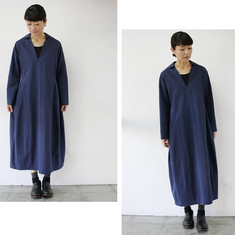 SUSURI ススリ　コクスンドレス　＃prussian blue【送料無料】