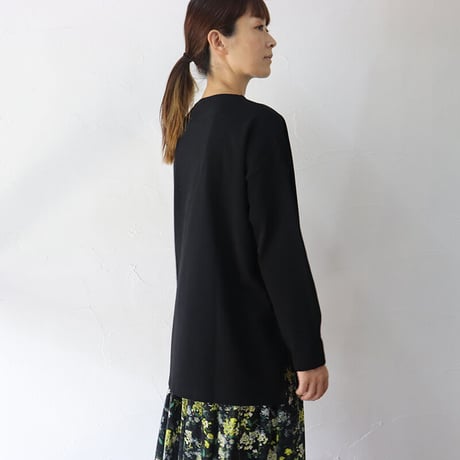 TRAVAIL MANUEL トラバイユマニュアル　度詰天竺スラッシュネックプルオーバー　#