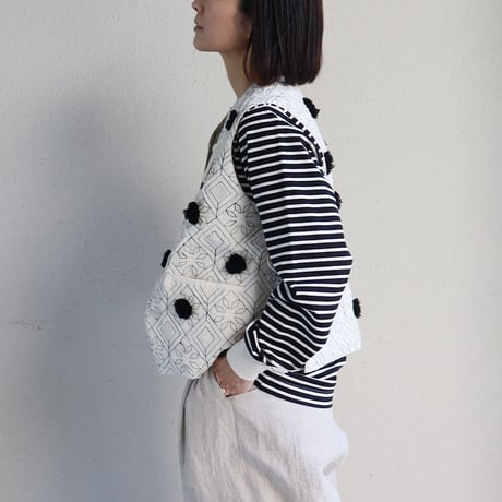 ASEEDONCLOUD アシードンクラウド blooming cloth garden instrumentalist vest #off white