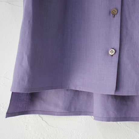 atelier naruse アトリエナルセ　リネンVネックシャツ｜linen V neck shirt