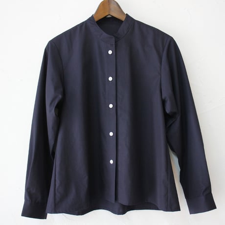 **再入荷** LinenYa リネンヤ　スタンダードブラウス　#ネイビー、ホワイト
