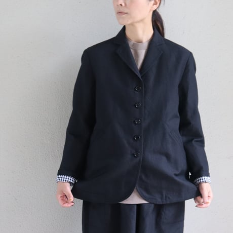 **再入荷** homspun ホームスパン　W/Lジャケット　#ダークブラウン、ブラック　【送料無料】