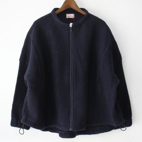 maomade マオメイド　圧縮ウール バックギャザー ジャケット　#ネイビー、ブラック