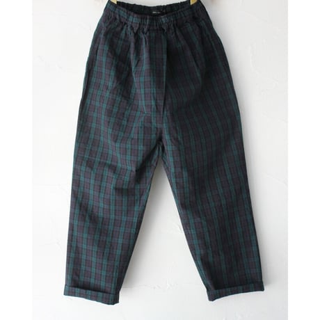 **サイズ欠け再入荷** TRAVAIL MANUEL トラバイユマニュアル　C/Lチェックワッシャーフルサドルパンツ　【送料無料】