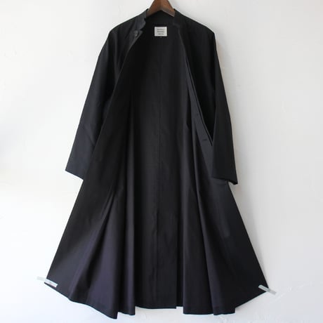 atelier naruse アトリエナルセ 　コットンスタンドカラーコート cotton stand collar coat #ブラック　【送料無料】