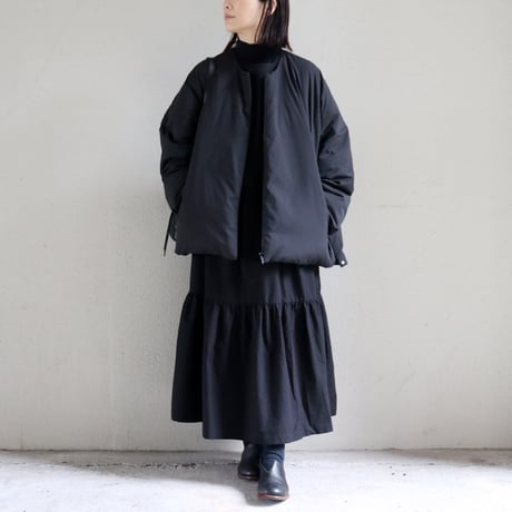 miffew ミフュー no coller over down jacket ノーカラーオーバーダウンジャケット　#black , beige , ecru