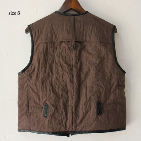 ASEEDONCLOUD アシードンクラウド　Map quilt print Reversible uniform vest #off white 【送料無料】
