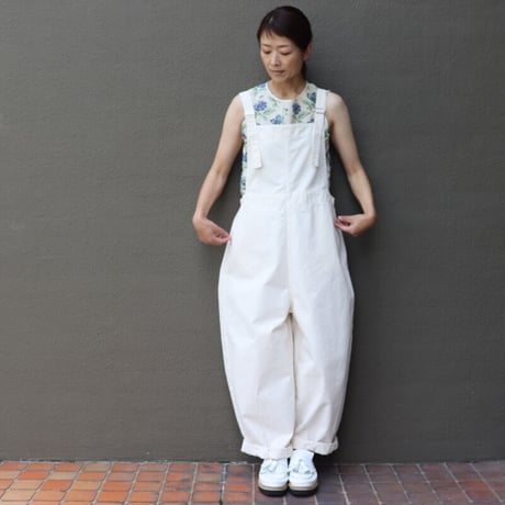 Brocante ブロカント　20sミニヘリンボンバンドルサロペット　#アイボリー、モカブラウン、ブラスト、ブラック