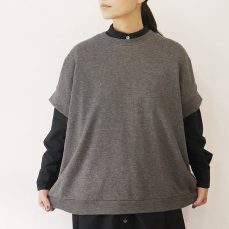 LinenYa リネンヤ　ヤク混ベスト　#チャコール、グレー、オートミール