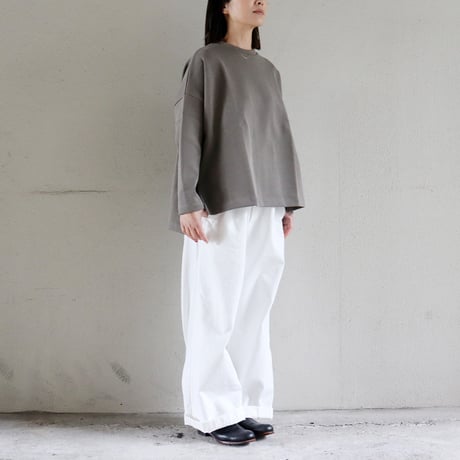 TRAVAIL MANUEL トラバイユマニュアル　ムラ糸デニムノーティカルパンツ　#オフ白、インディゴ