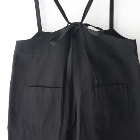 **またまた再入荷** MAGALI マガリ　コットンリネン・サロペットパンツ　#ブラック、デニムブルー