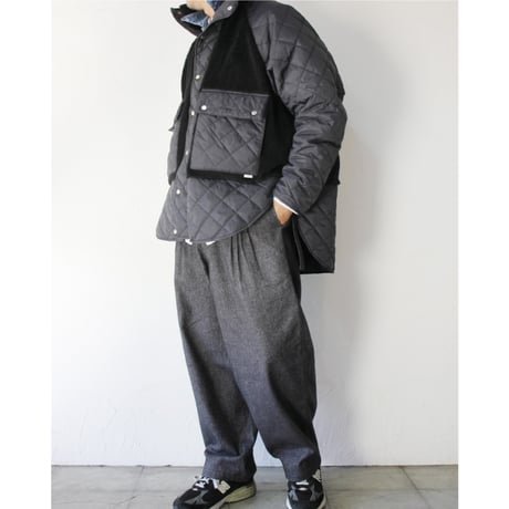 anme アンヌ　BOA/QUILT useful coat　#ブラック　【送料無料】