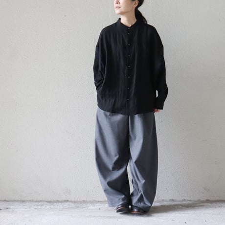 SUSURI ススリ　ハルシャツ　＃off white , black　【送料無料】