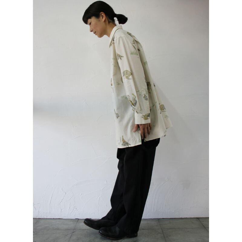 ASEEDONCLOUD 野うさぎ柄シャツ 2021S/S 【公式通販】