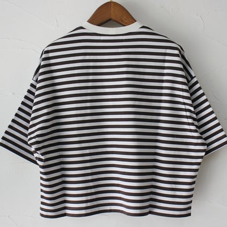 atelier naruse アトリエナルセ　コットンボーダーカットソー（半袖）｜cotton border cut&sewn（short sleeves）