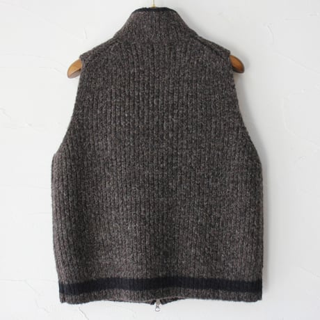ASEEDONCLOUD アシードンクラウド　Blushed knit vest　#dark brown 【送料無料】