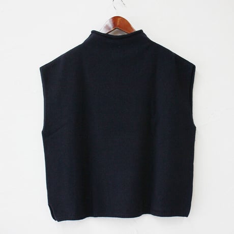 maomade マオメイド　エアーヤーンモックネックベスト　#ブラウン、レッド、ネイビー、ブラック