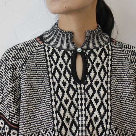 ASEEDONCLOUD アシードンクラウド　Kigansai Knit Blouse #black 【送料無料】