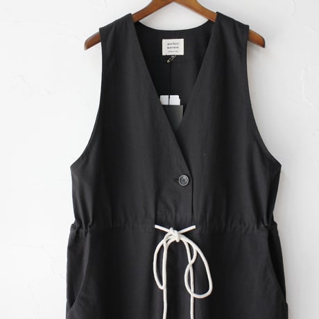 **再入荷** atelier naruse アトリエナルセ　ヴィンテージ馬布コットンオーバーオール　#キナリ、ベイジュ、ブラック