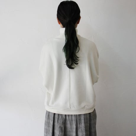 **またまた再入荷** LinenYa リネンヤ　ミニ裏毛ハイネックプルオーバー　#ブルー、アイボリー　【送料無料】