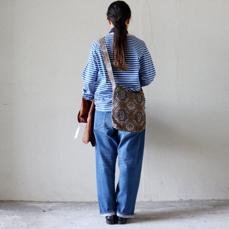 **再入荷**　atelier naruse アトリエナルセ　コットンボーダーカットソー（長袖）cotton border cut&sewn（long sleeves）