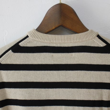 atelier naruse アトリエナルセ　cotton wool boarder knit コットンウールボーダーニット