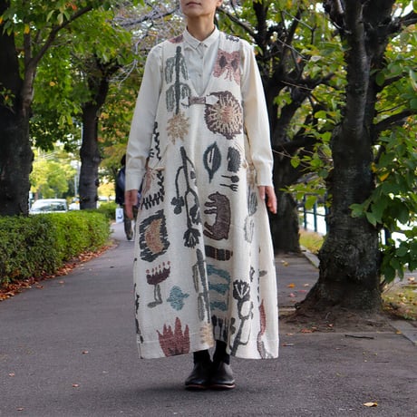 ASEEDONCLOUD アシードンクラウド Antique kilim print Forest king dress アンティークキリムプリントワンピース