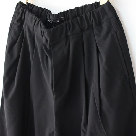 TRAVAIL MANUEL トラバイユマニュアル　ドライウェザー2タックワイドパンツ　#チャコール、ブラック