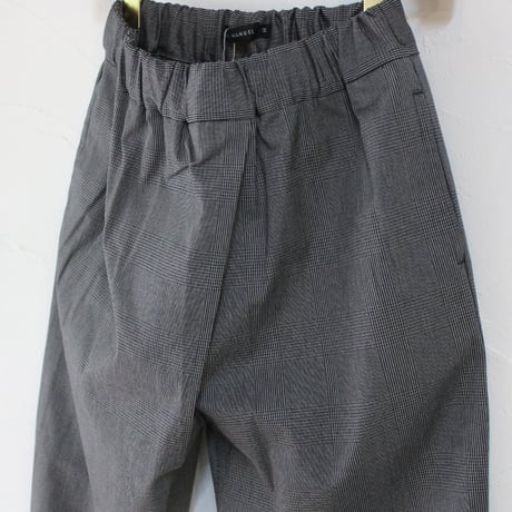 **ライトブラウン再入荷**TRAVAIL MANUEL トラバイユマニュアル　グレンチェックノームパンツ　♯グレー、ライトブラウン　【送料無料】