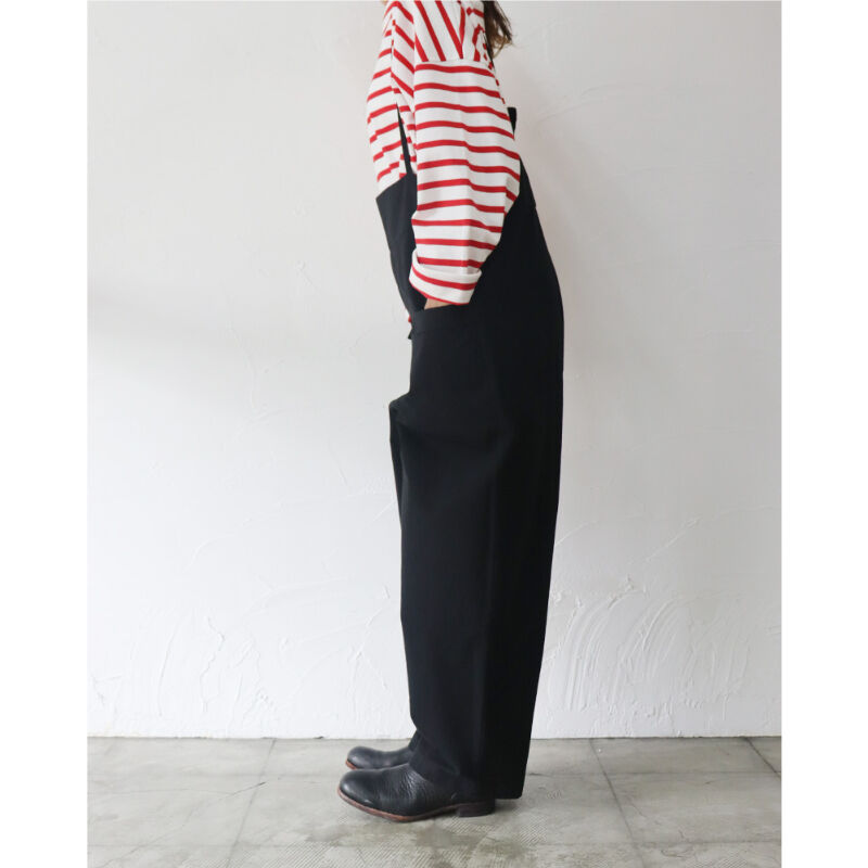 MAGALI マガリ　サロペット　ベージュ　ワイド　タック　ワンピース　パンツ 楽天市場】【50%OFF】MAGALI マガリ コットン リネン タック ワイド