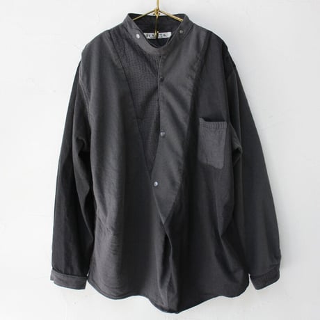FUNSET OF ART ファンセットオブアート　チャコールパッチワークWAGESAプルシャツ　#チャコール　【送料無料】