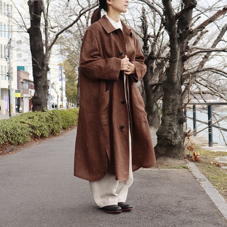 SUSURI ススリ　イロープコート　＃brown 【送料無料】